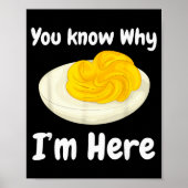 Deviled Eggs You Know Why I’m Here Thanksgiving Fo Poster (Vorne)