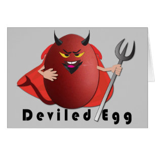 "deviled humorvolle Karte des lustigen Eies des