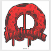 Devilicious Donut Aufkleber (Blatt)