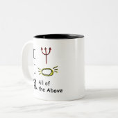 Devilish Angel Zweifarbige Tasse (Vorderseite Links)
