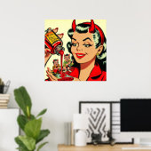 Devilish Button-up Poster (Heimbüro)