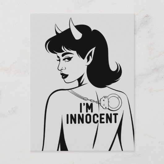 Devilish Innocent Woman Postkarte (Vorderseite)