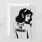 Devilish Innocent Woman Postkarte (Vorne/Hinten)