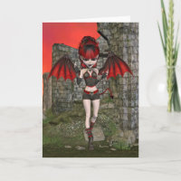 Devilish Pixi Grußkarte