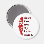 Devilish Spaß Twin Flame Zwillingsspiegel Magnet (Vorderseite/Rückseite)