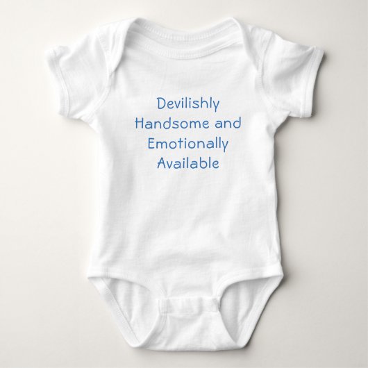 Devilishly Handsome Baby Boy's Bodysuit Baby Strampler (Vorderseite)