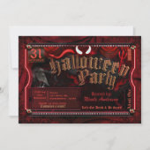 Devilization Halloween Costume Party Einlass eines Einladung (Vorderseite)