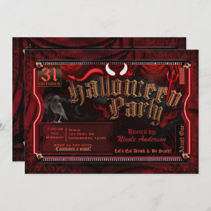 Devilization Halloween Costume Party Einlass eines Einladung