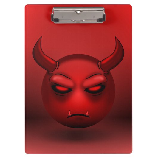 Devilmoji-Blockhalter Klemmbrett (Vorderseite)