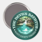 Devils Bathtub (Va) Magnet (Vorderseite/Rückseite)