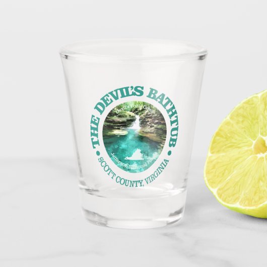 Devils Bathtub (Va) Schnapsglas (Vorderseite)