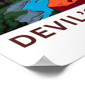 Devil's Bridge Germany Travel Print Poster (Ecke)