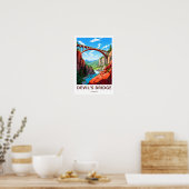Devil's Bridge Germany Travel Print Poster (Küche)