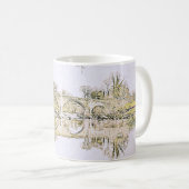 Devil's Bridge Kirkby Lonsdale Pencil Sketch Kaffeetasse (VorderseiteRechts)