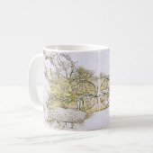 Devil's Bridge Kirkby Lonsdale Pencil Sketch Kaffeetasse (Vorderseite Links)