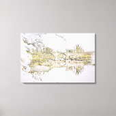 Devil's Bridge Kirkby Lonsdale Pencil Sketch Leinwanddruck (Vorderseite)