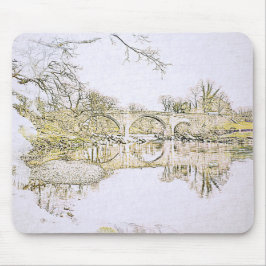 Devil's Bridge Kirkby Lonsdale Pencil Sketch Mousepad