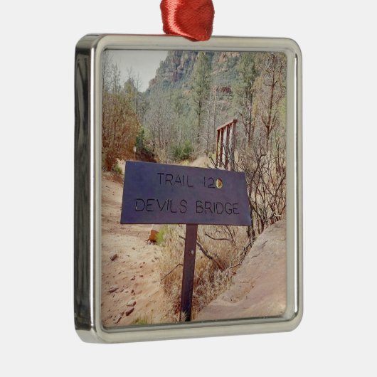 Devils Bridge Sedona Arizona Ornament Aus Metall (Rechts)