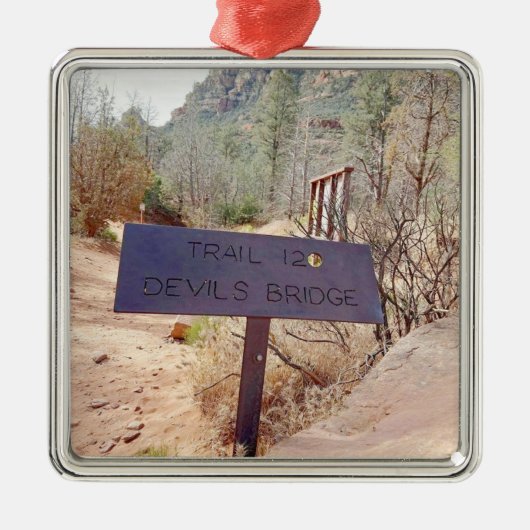Devils Bridge Sedona Arizona Ornament Aus Metall (Vorne)