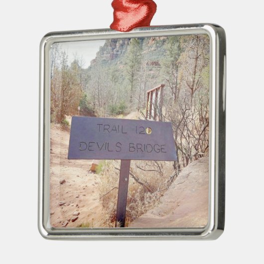 Devils Bridge Sedona Arizona Ornament Aus Metall (Links)