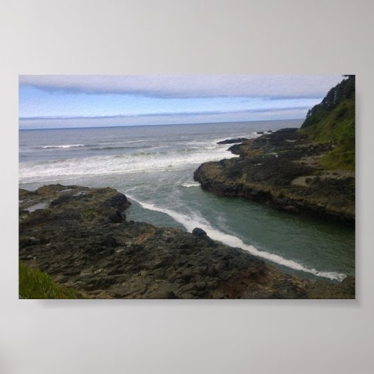 Devil's Churn, Cape Perpetua, OR Poster (Vorne)