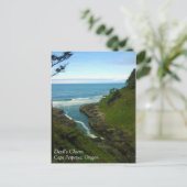 Devil's Churn, Cape Perpetua, OR Postkarte (Stehend Vorderseite)