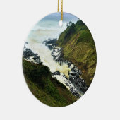 Devil's Churn, Cape Perpetua, Oregon Coast Keramik Ornament (Rechts)