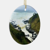 Devil's Churn, Cape Perpetua, Oregon Coast Keramik Ornament (Rechts)
