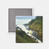 Devil's Churn, Cape Perpetua, Oregon Coast Magnet (Vorderseite/Rückseite)
