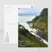 Devil's Churn, Cape Perpetua, Oregon Coast Postcar Postkarte (Vorne/Hinten)