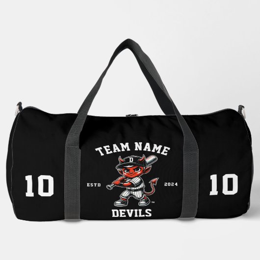 Devils "Customizable" Baseball Duffle Bag (Vorderseite)