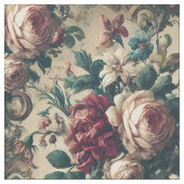 Devils Dandy - Gothic Viktorianisch Statement Tile Stoff (Nahaufnahme)