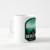 Devils Den Staat Park AR Camping Kaffeetasse (Vorderseite Links)