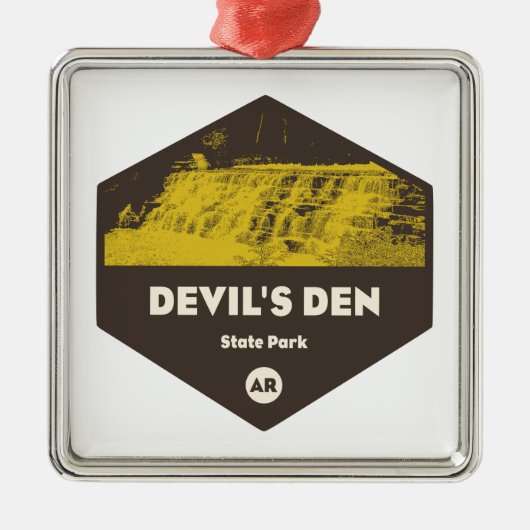 Devil's Den Staat Park Arkansas Ornament Aus Metall (Vorne)