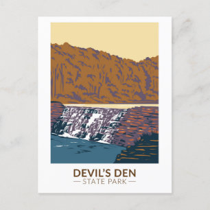 Devils Den State Park Arkansas Vintage auf Deutsch Postkarte