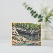 Devil's Den State Park Vintage Wasserfall Postkart Postkarte (Stehend Vorderseite)