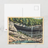 Devil's Den State Park Vintage Wasserfall Postkart Postkarte (Vorne/Hinten)