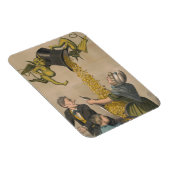 Devils, die Goldmünzen in die Schürze der Frau gie Magnet (Rechte Seite)