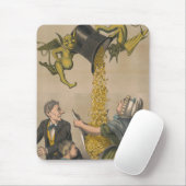 Devils, die Goldmünzen in die Schürze der Frau gie Mousepad (Mit Mouse)