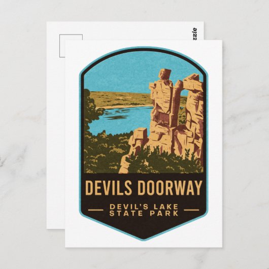 Devils Doorway Devil's Lake Staat Park Postkarte (Vorne/Hinten)