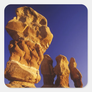 Devils Garden im Großen Treppenhaus Escalante Quadratischer Aufkleber