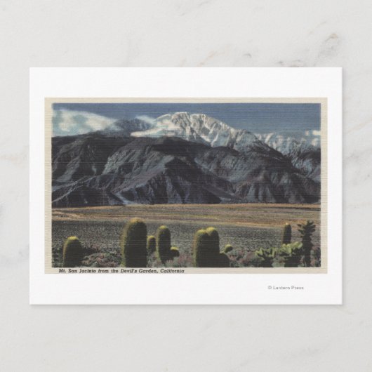Devil's Garden View of Mt. San Jacinto # 2 Postkarte (Vorderseite)