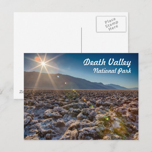 Devil's Golf Course in Death Valley National Park Postkarte (Vorne/Hinten)