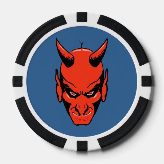 Devils Head Pattern Poker Chip Gambling Gambler (Vorderseite)