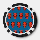 Devils Head Pattern Poker Chip Gambling Gambler (Rückseite)