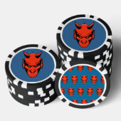 Devils Head Pattern Poker Chip Gambling Gambler (Stapel)