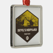 Devil's Hopyard Staat Park, Connecticut Ornament Aus Metall (Rechts)