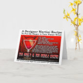 Devil's in the Details Halloween Martini Card Karte (Gelbe Blume)