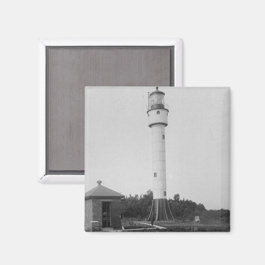 Devils Island Lighthouse Magnet (Vorderseite/Rückseite)