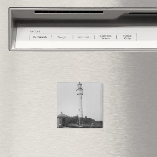 Devils Island Lighthouse Magnet (In Situ (Geschirrspüler))